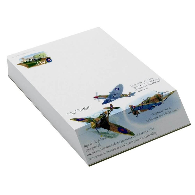 Slant Note Pad - RAF Spitfire (Royal Air Force) - RAFATRAD
