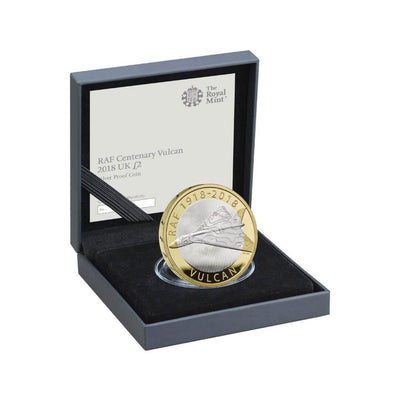 RAF100 Royal Mint Centenary Vulcan  2018 - UK £2 Silver Proof Coin - RAFATRAD