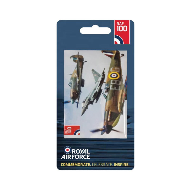 RAF100 Official Metal Magnet - Spitfire - RAFATRAD