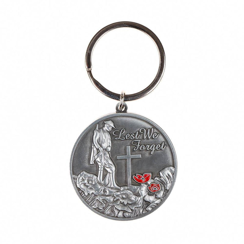 Flanders Field Metal Enamel Keyring - RAFATRAD