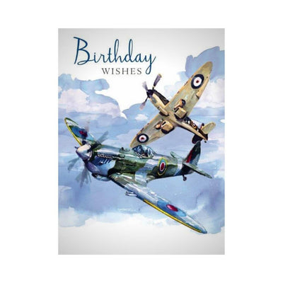 Spitfire Birthday wishes Card - RAFATRAD