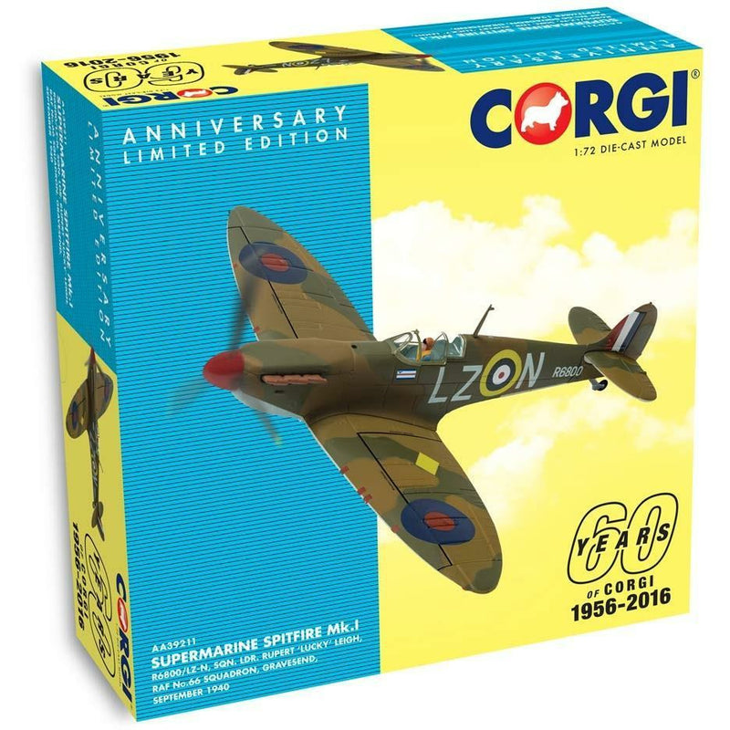 Supermarine Spitfire Mk.I R6800 1:72 Die Cast Model Aircraft - RAFATRAD