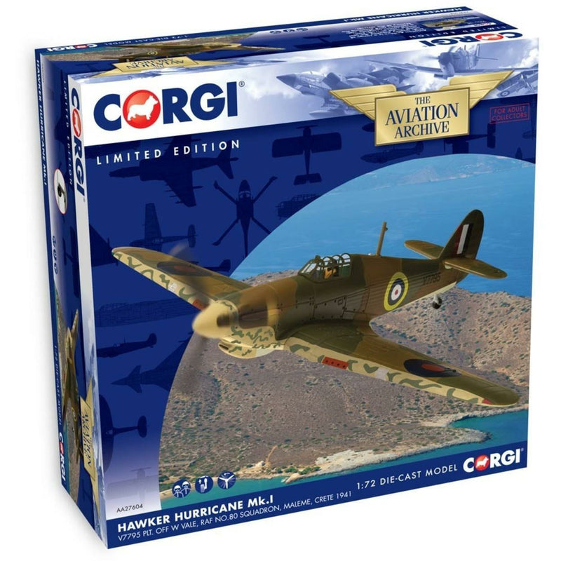 Corgi 1:72 Die-cast Hawker Hurricane Mk.I  V7795 Model Aircraft - RAFATRAD