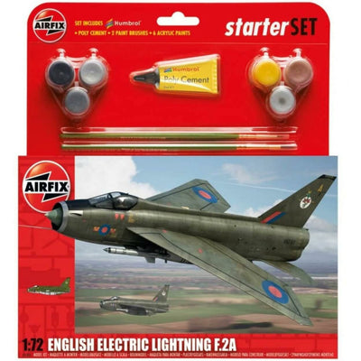 Airfix 1:72 Die-cast English Electric Lightning F.2A Large Starter Set - RAFATRAD