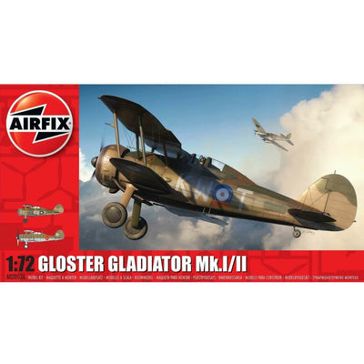 Airfix 1:72 Gloster Gladiator Mk.I-Mk.II Model Aircraft - RAFATRAD