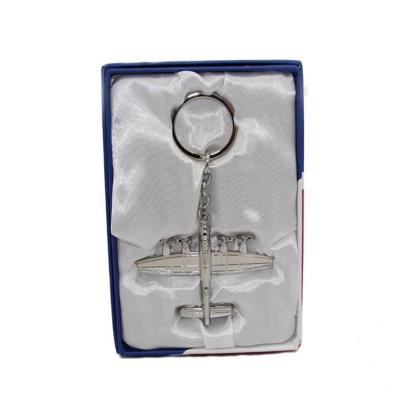 RAF Lancaster Silver Plated Boxed Keyring - RAFATRAD