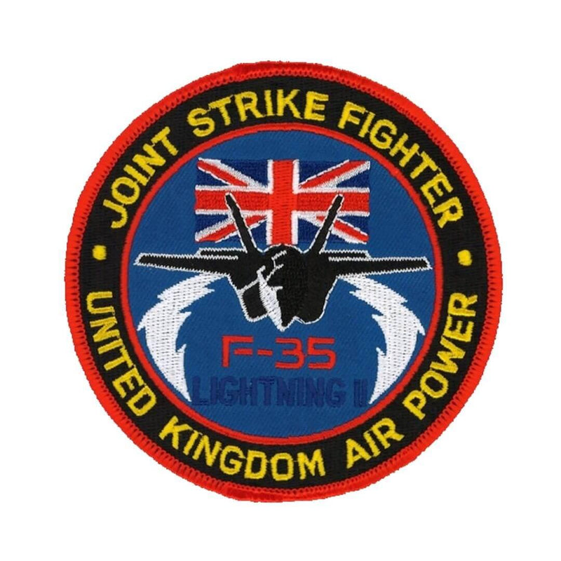 F-35 Lightning II Joint Strike Fighter Round Embroidered Badge - RAFATRAD