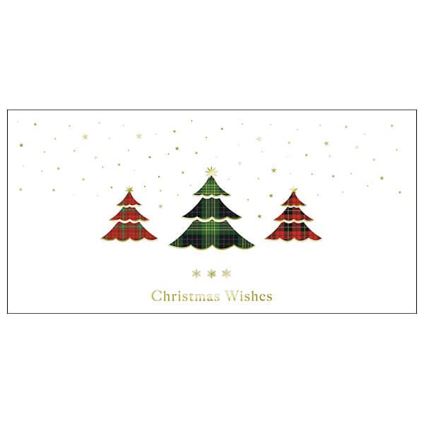 Christmas Card – Tartan Trees (Pk 10) - RAFATRAD