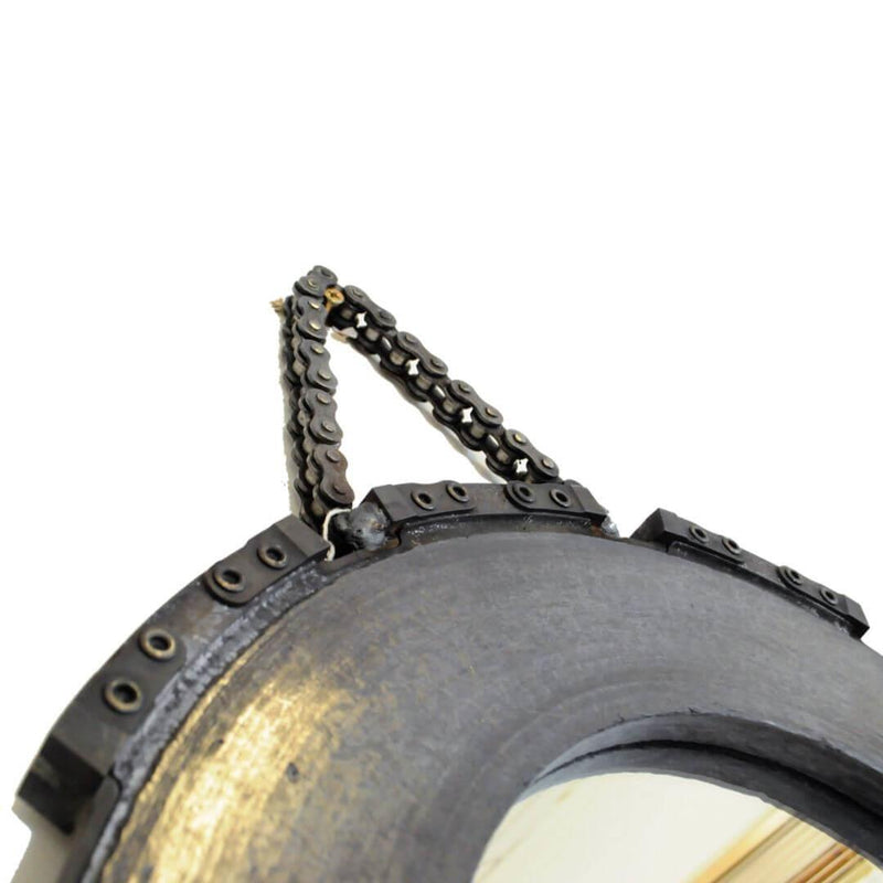 DappR Large Chain Brake Disc Wall Mirror - RAFATRAD