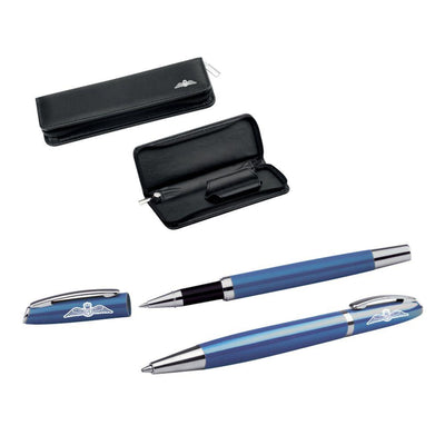 RAF Vintage Pilot Wings Executive Ballpen & Rollerball Pen Set - RAFATRAD