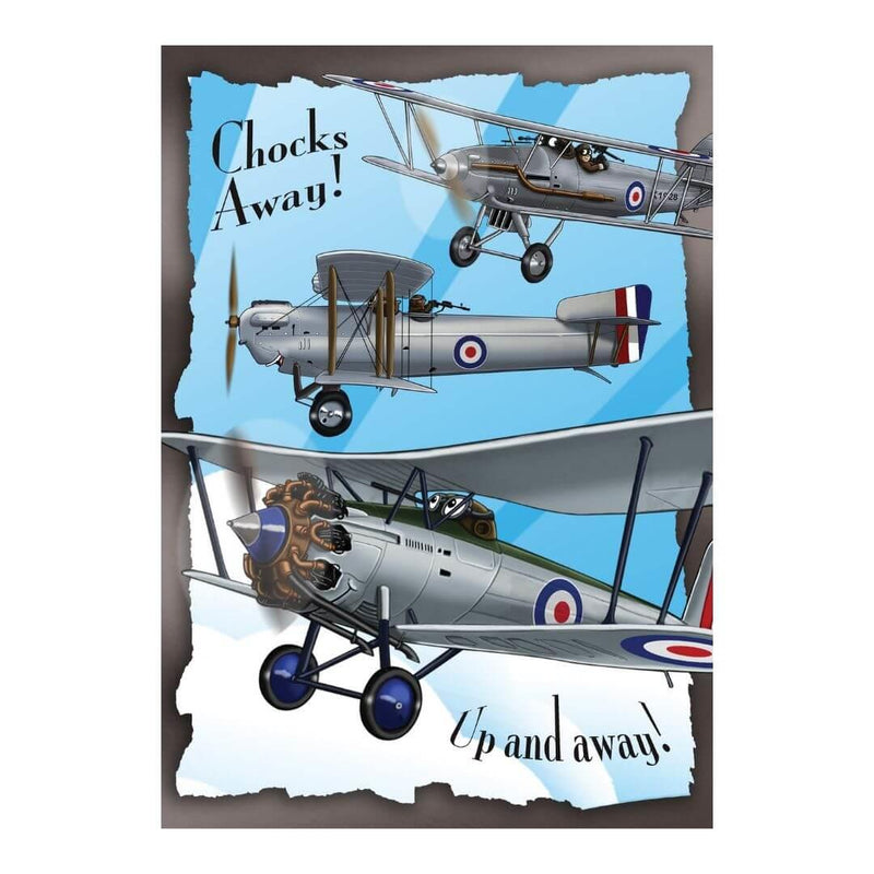 RAF Chocks Away Greetings Card - RAFATRAD