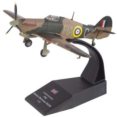 RAF Hawker Hurricane MK HB 1941 Scale 1:72 Die-cast Model - RAFATRAD