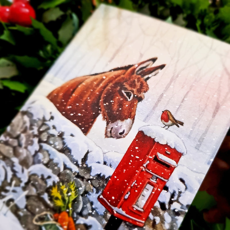 Donkey Christmas Cards