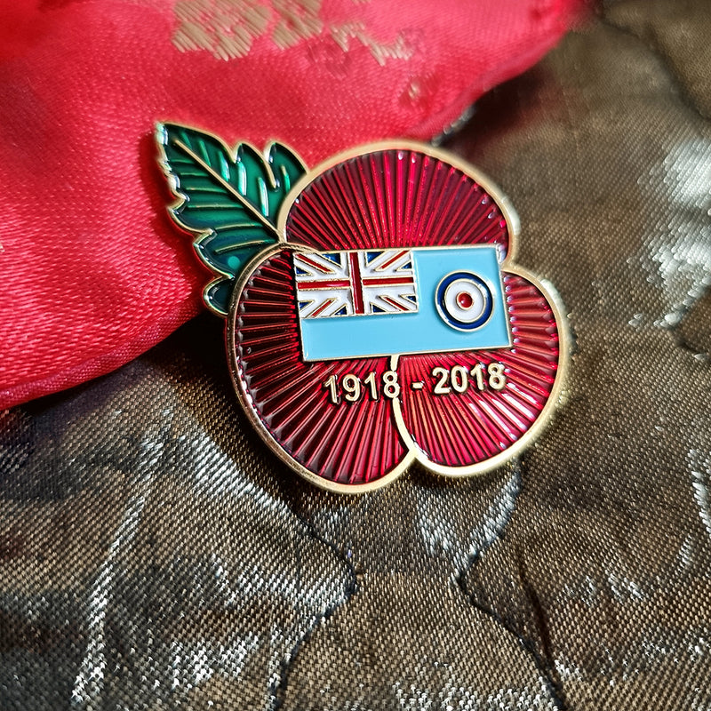 RAF Ensign Poppy Pin - RAFATRAD