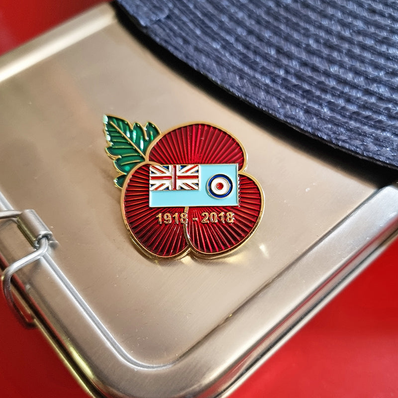 RAF Ensign Poppy Pin - RAFATRAD