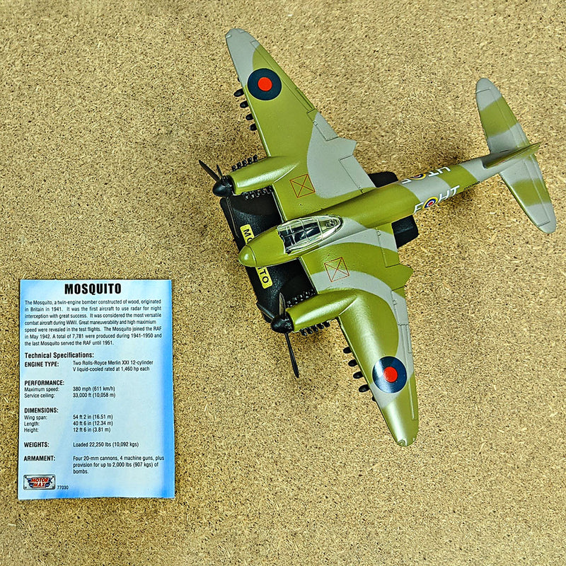 RAF Die-Cast Mosquito Model Aircraft - RAFATRAD