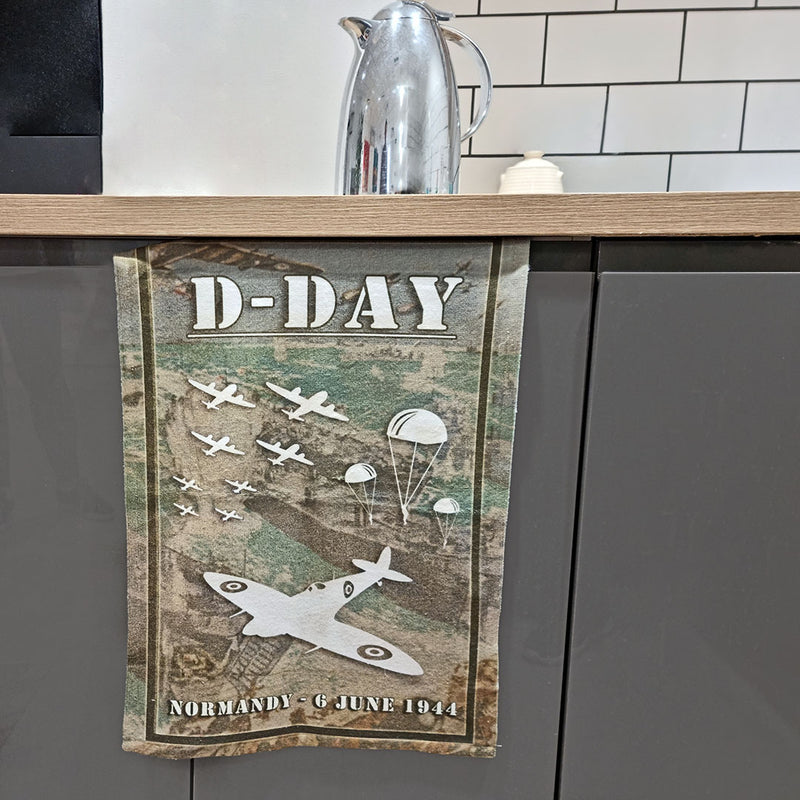 D-Day Tea Towel in Kitchen