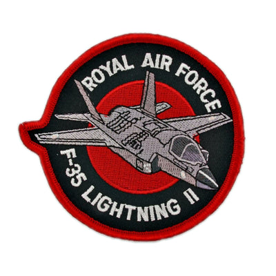 F-35 Lightning II RAF Round Embroidered Badge - Royal Air Forces - RAFATRAD