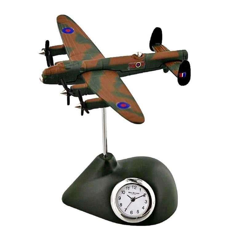 Aircraft Desk Clock - Lancaster Bomber - RAFATRAD