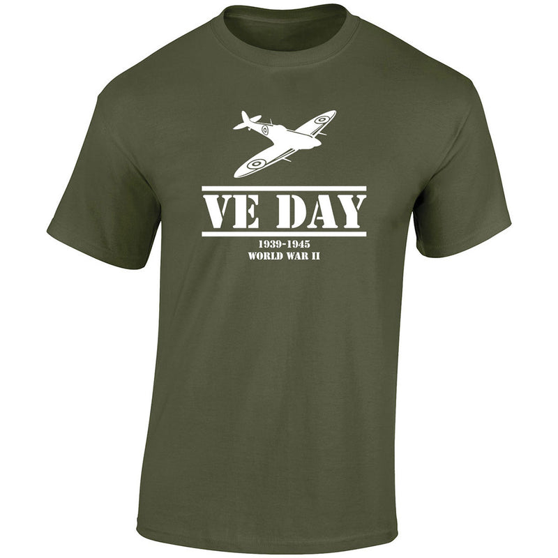 VE Day - Spitfire T-Shirt - RAFATRAD