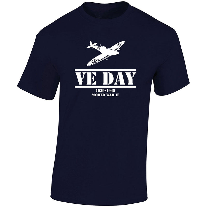 VE Day - Spitfire T-Shirt - RAFATRAD