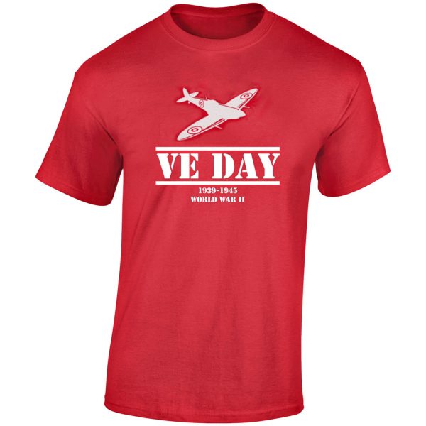 VE Day - Spitfire T-Shirt - RAFATRAD