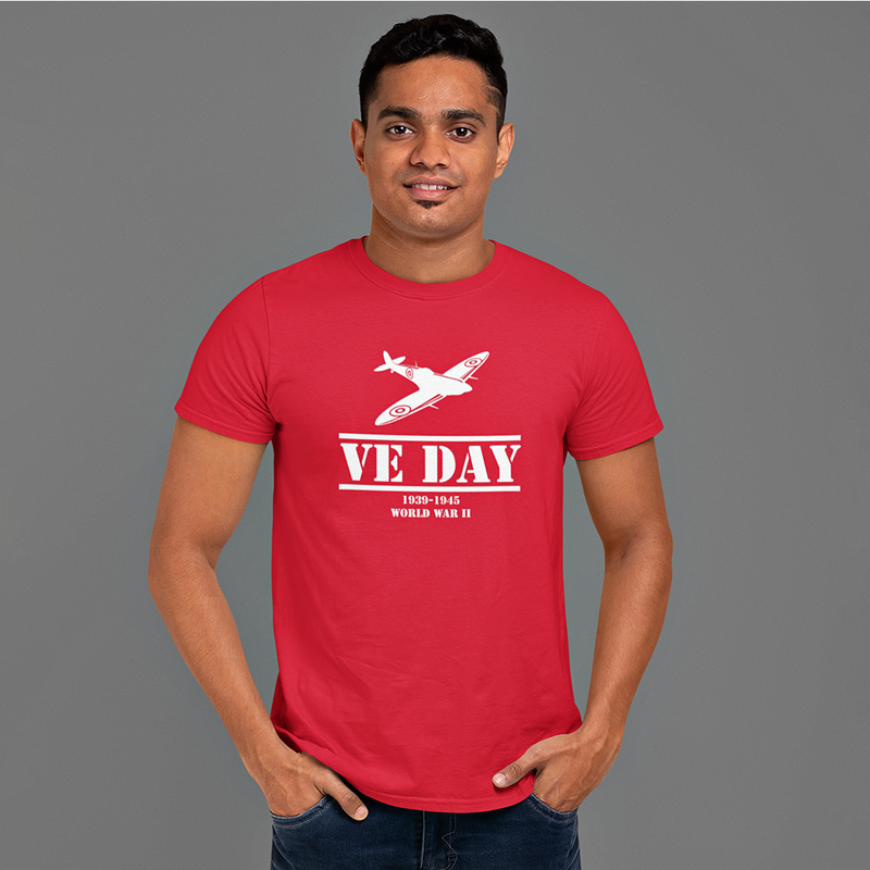 VE Day - Spitfire T-Shirt - RAFATRAD
