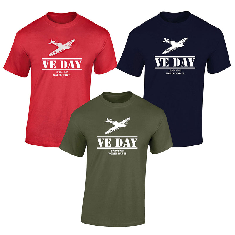 VE Day - Spitfire T-Shirt - RAFATRAD