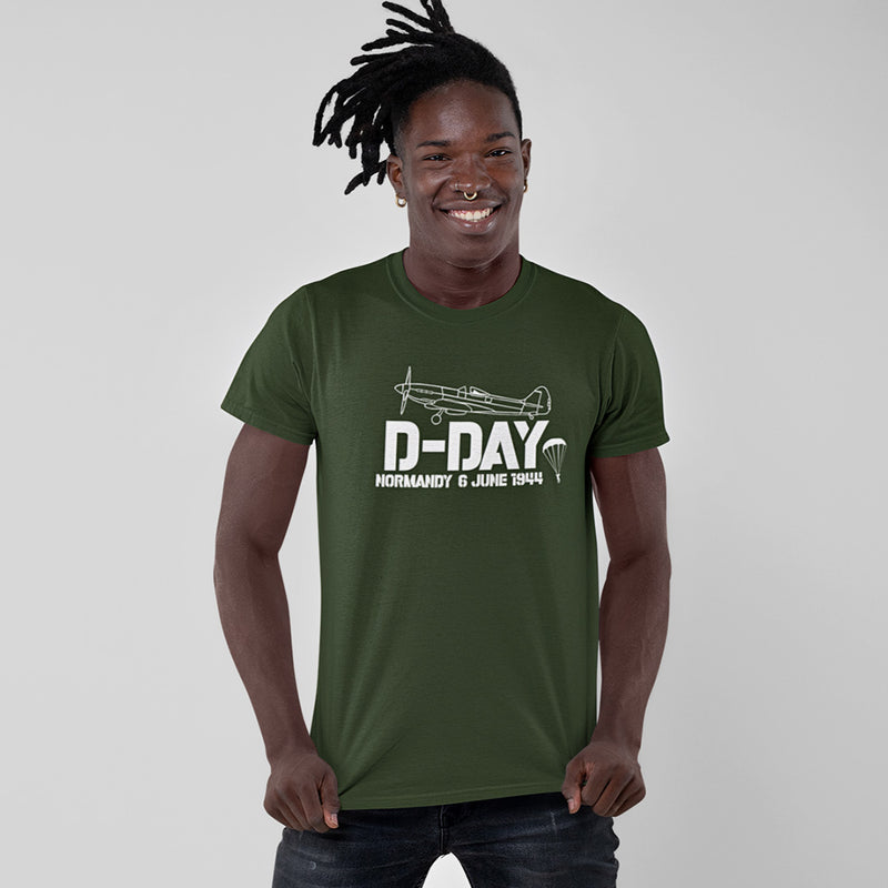 D-Day Anniversary Spitfire T-Shirt - RAFATRAD
