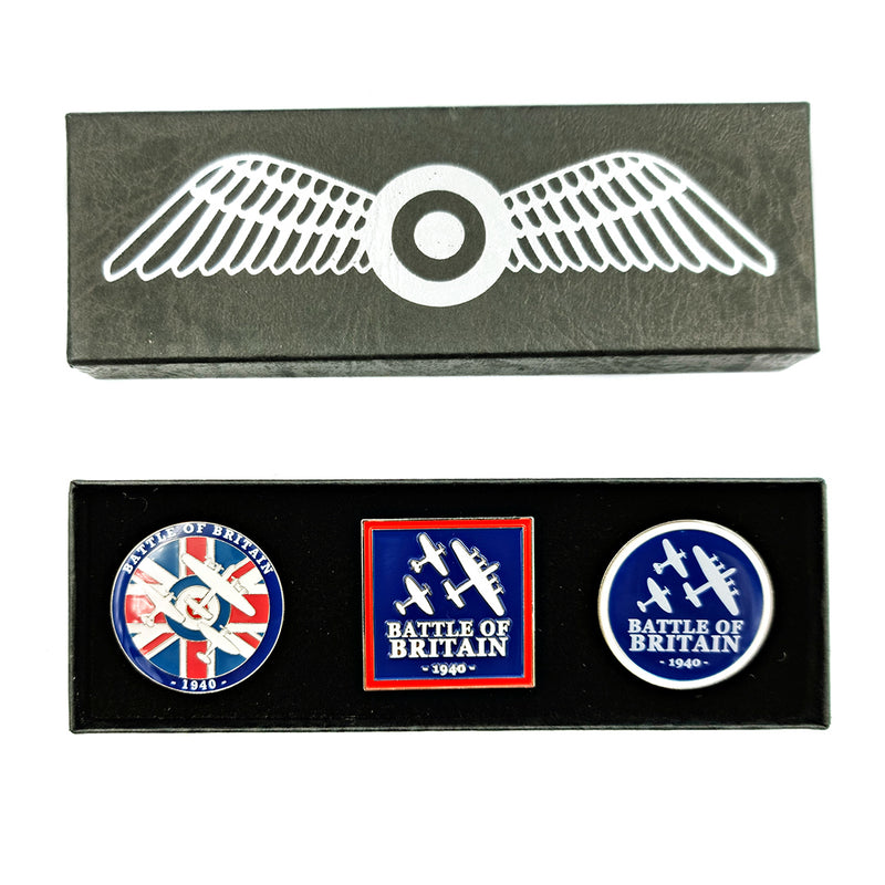 Battle of Britain Memorial Flight (BBMF) Pin Badge Set - Colour