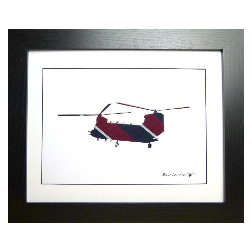 Chinook RAF Pilot Fabric Print RAFATRAD