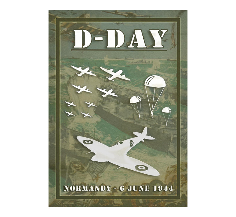 D-Day Photo Tea Towel