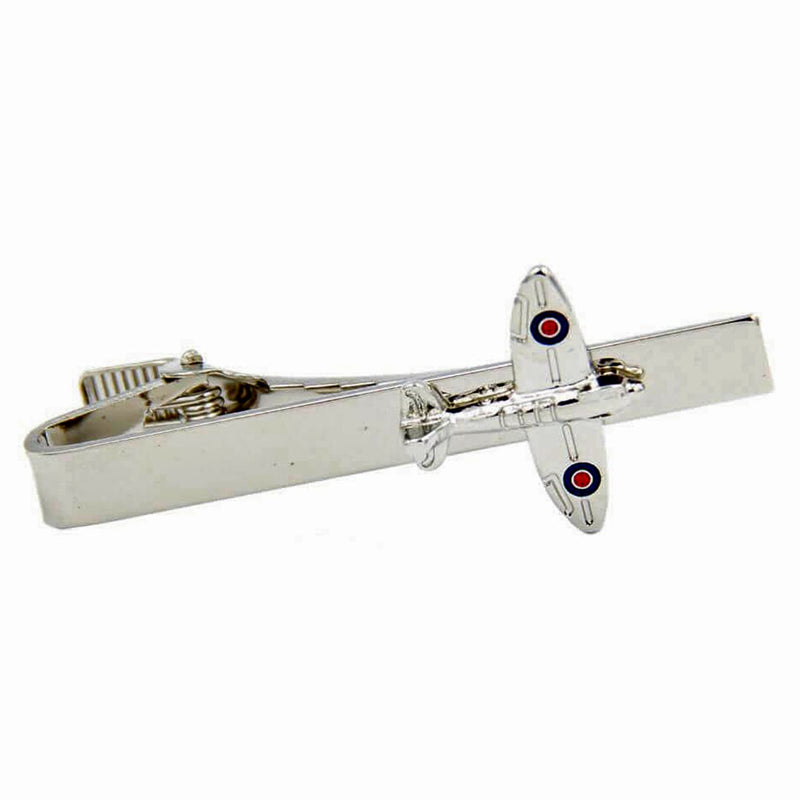 RAF Spitfire Silver Plated Tie Pin - RAFATRAD