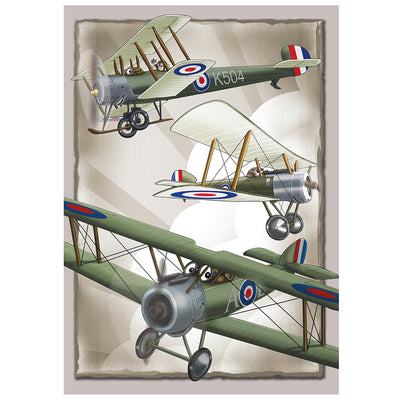RAF Vintage Aircraft Greetings Card - RAFATRAD