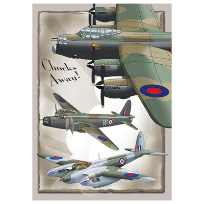 RAF Bombers Greetings Card - RAFATRAD