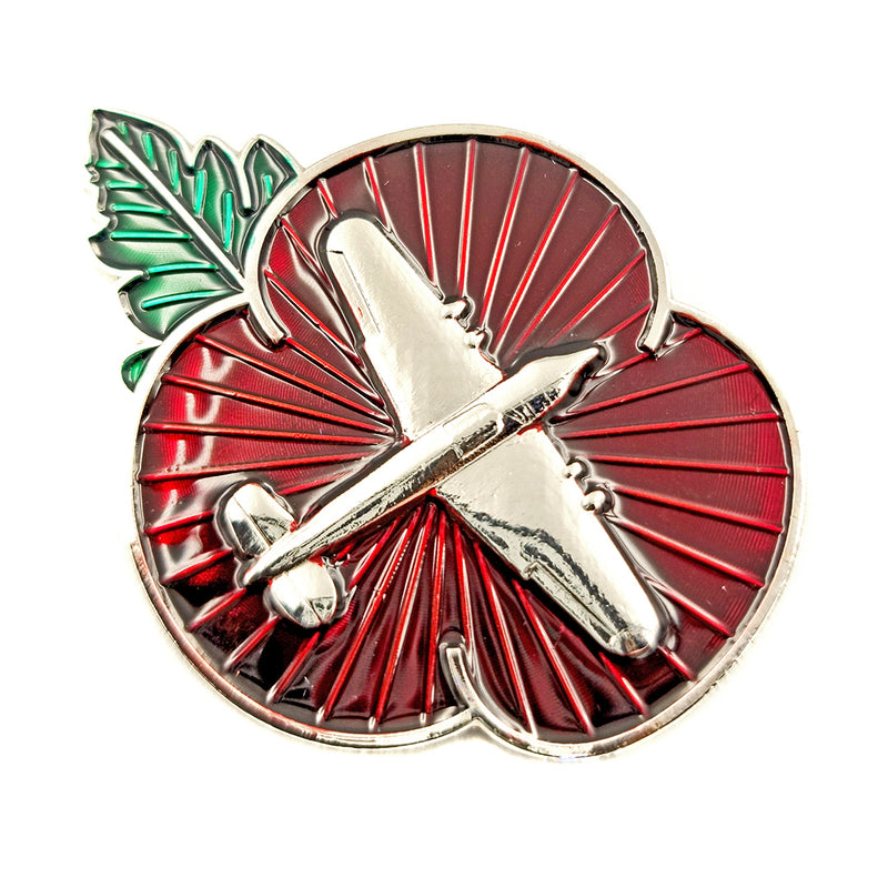 Hurricane Badge Poppy