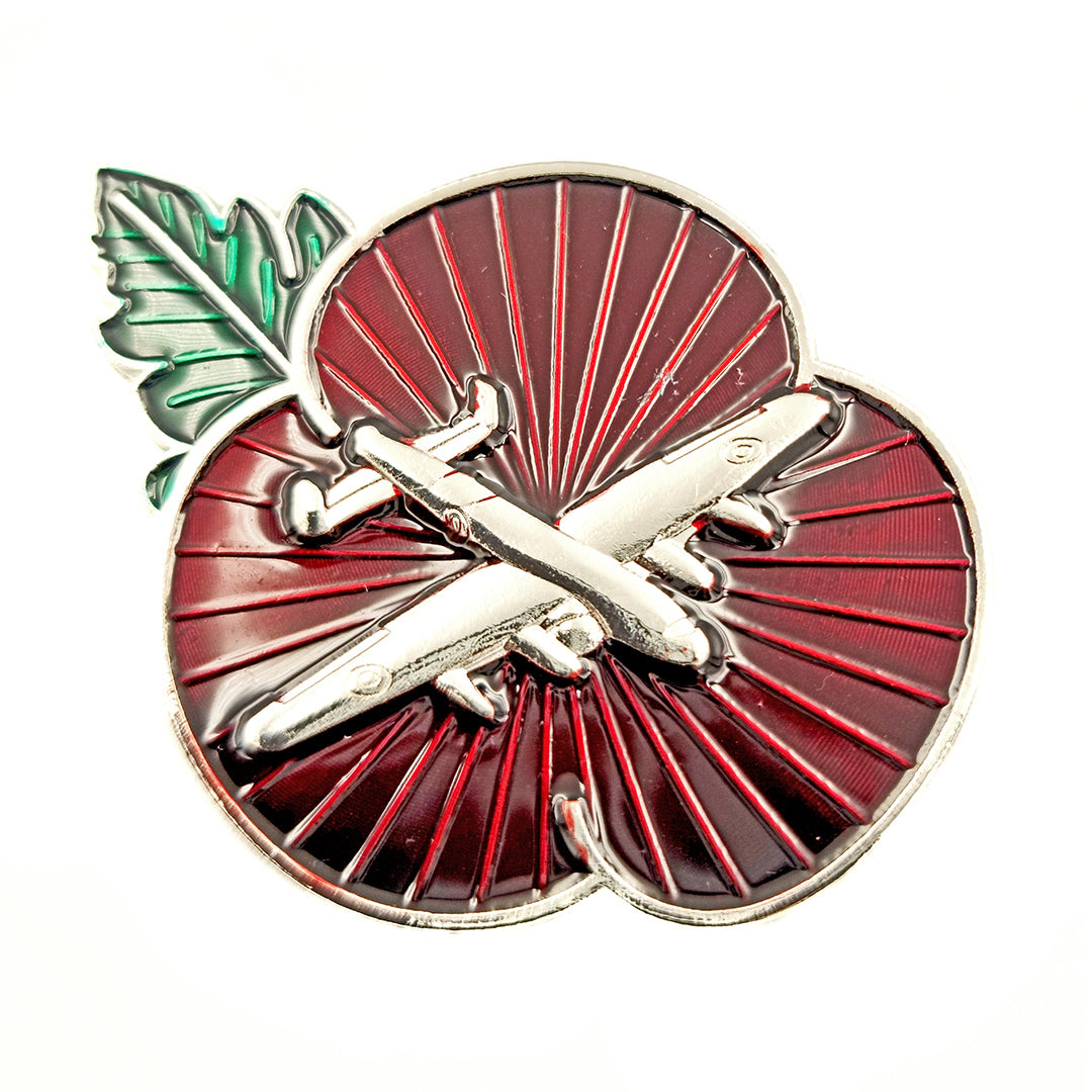 Lancaster Poppy Pin Badge Remembrance RAFA Shop RAFATRAD