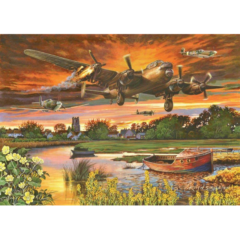 Lancaster 1000 piece jigsaw puzzle  "on a wing and a prayer"