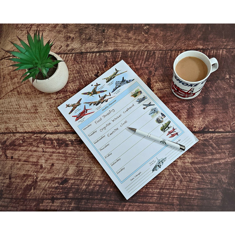 Weekly Planner Aircraft Notepad - RAFATRAD