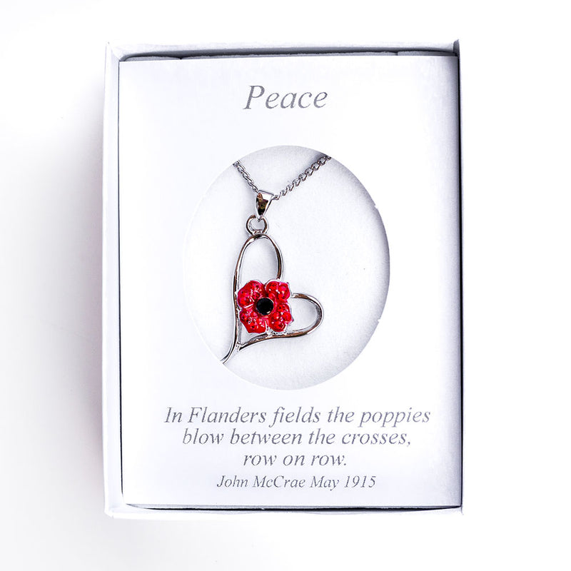 Poppy Pendant In Heart - RAFATRAD