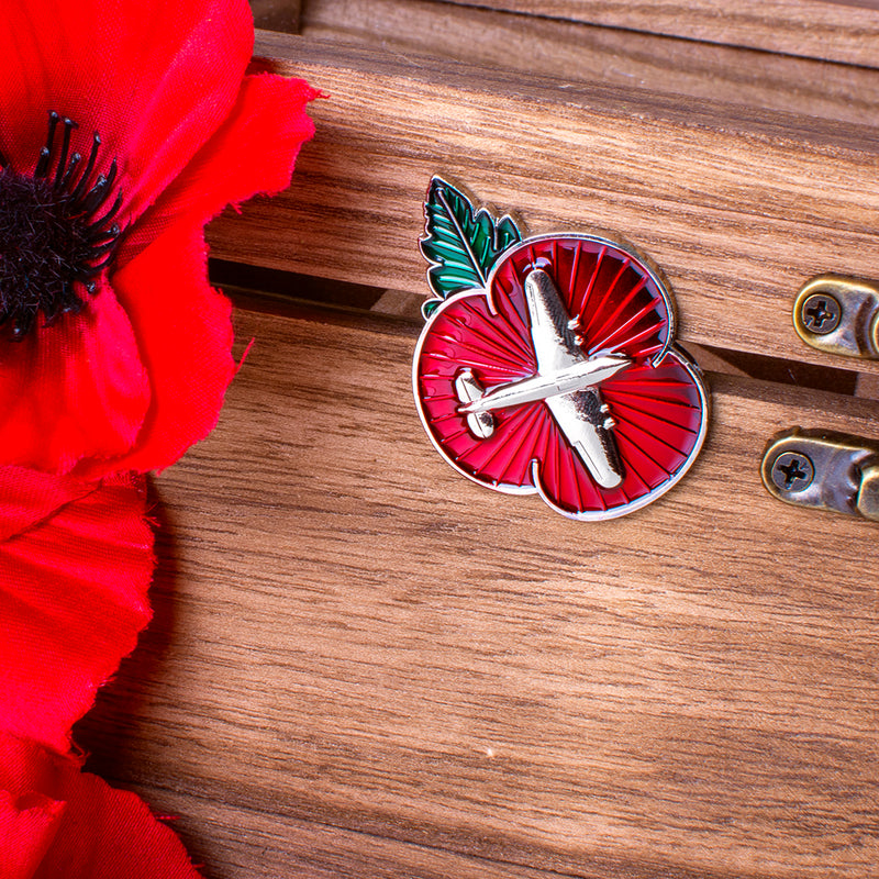 Hurricane Badge Poppy