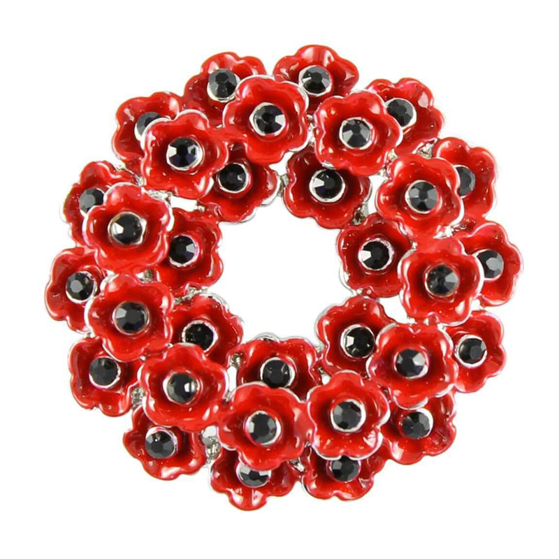Poppy Wreath Brooch