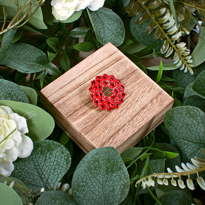 Poppy Wreath Brooch