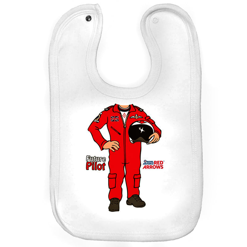 Red Arrows Future Pilot Baby Bib - RAFATRAD