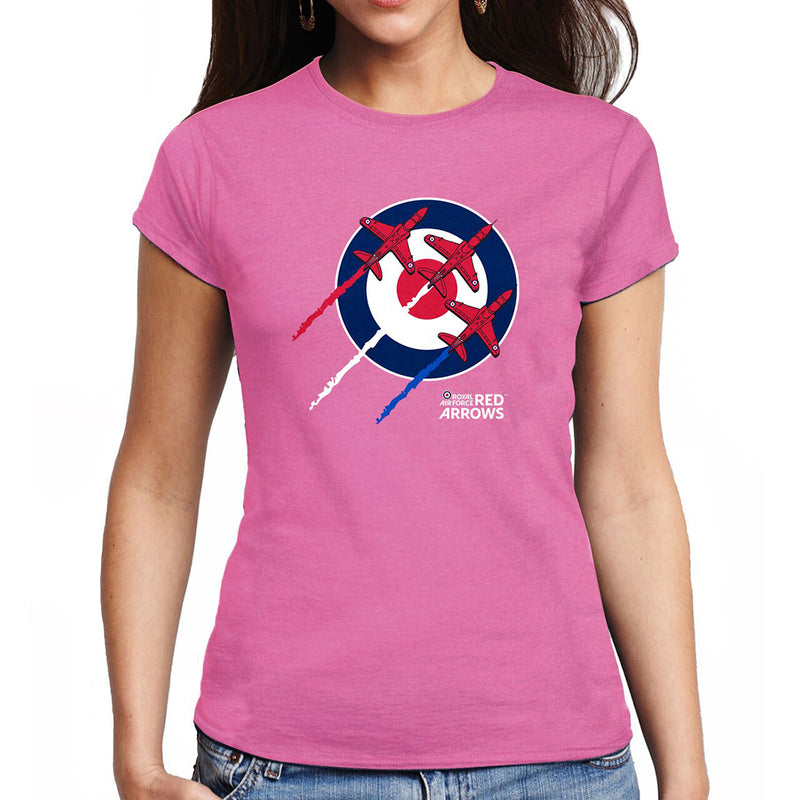 Red Arrows Ladies Roundel T-Shirt - RAFATRAD