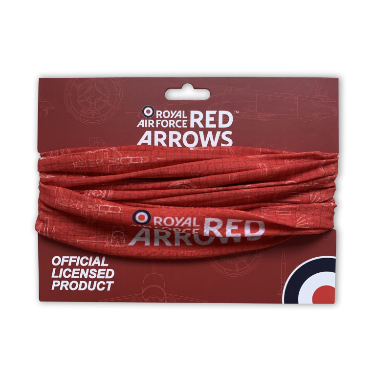 Red Arrows Snood - Red Repeat Planes - RAFATRAD