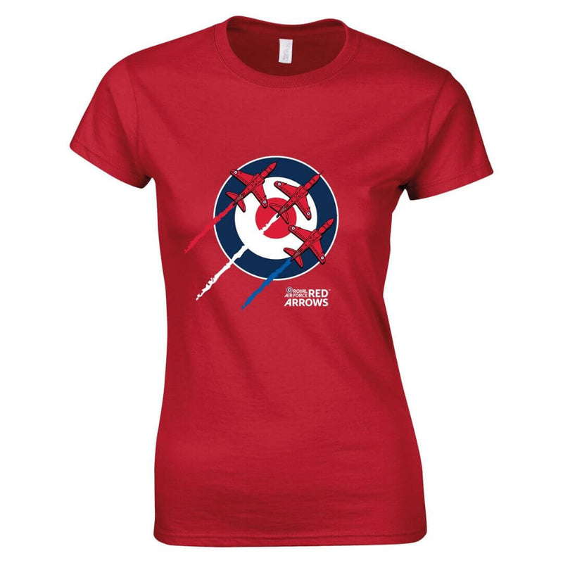 Red Arrows Ladies Roundel T-Shirt - RAFATRAD