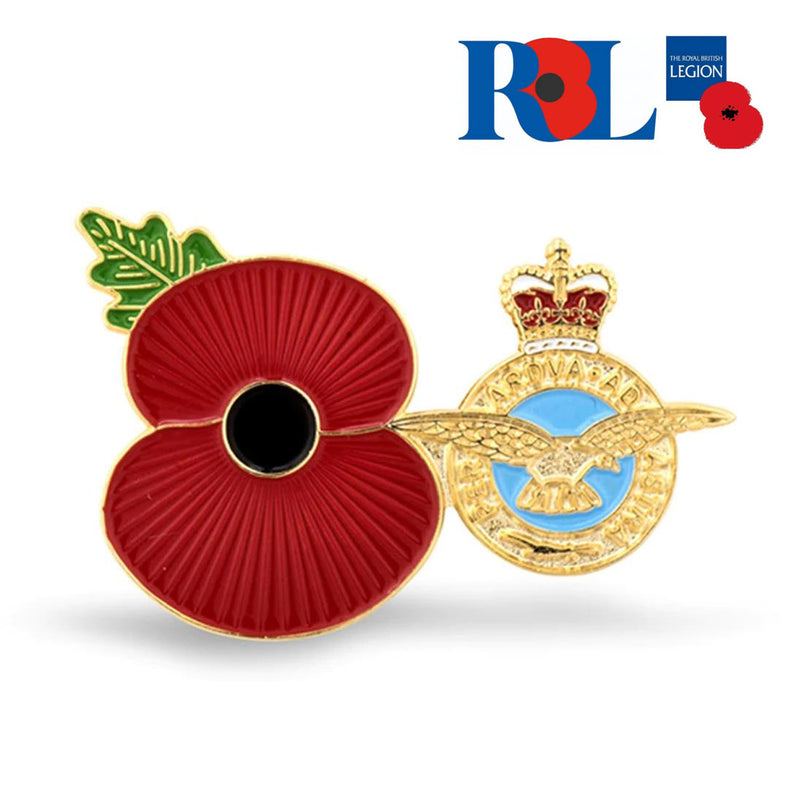 RAF Poppy Pin Badge