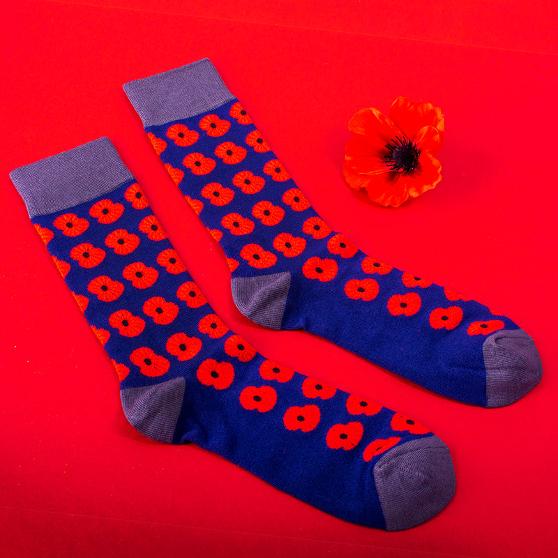 RAF Poppy Remembrance Socks