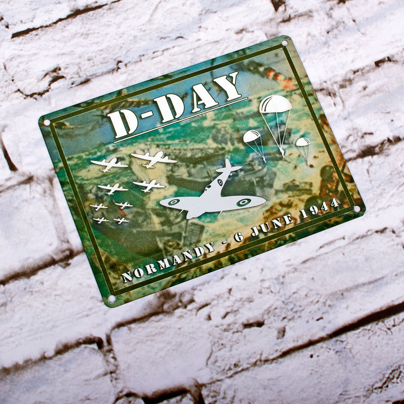 D-Day Photo Mini Sign